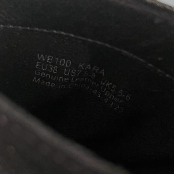 NWT Aetrex Kara Black Ankle Wedge Suede Weatherproof Boots - Picture 10 of 10